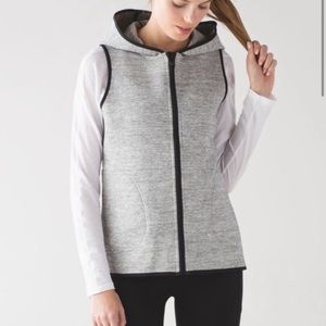 Lululemon, Insculpt Reversible Vest, heathered space dyed medium grey, size 4.